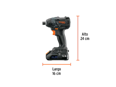 Destornillador de Impacto Inalámbrico Truper 101402 MAX 20V 1/4