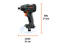 Destornillador de Impacto Truper 101406 1/4 Inalambrico MAX 20V, No Bateria Ni Cargador - Miniatura 3 | aztools.co
