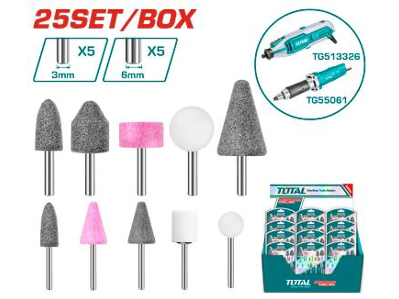 Accesorios De Piedra Para Moto Tool 10 Pzs Total Takb1001 - Envío a todo Colombia | aztools.co