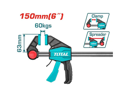 Prensa Sargento De Barra 63X150 Mm 6 Industrial Total Tht1340601 - Envío a todo Colombia | aztools.co