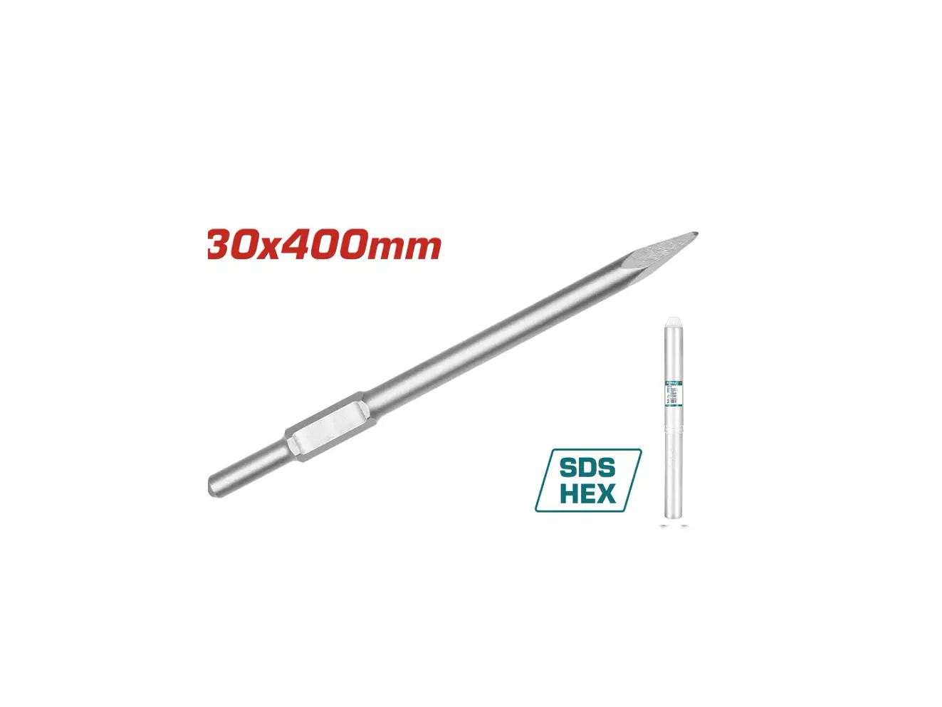 Cincel Punta Sds Hexagonal 30 X 410 Mm Total Tac1531301 - Envío a todo Colombia | aztools.co