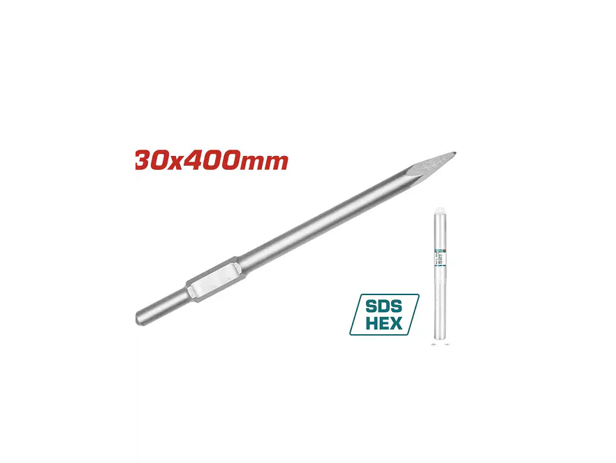Cincel Punta Sds Hexagonal 30 X 410 Mm Total Tac1531301 - Envío a todo Colombia | aztools.co