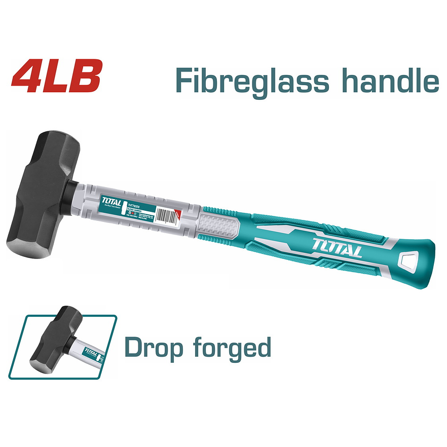 Porra 4Lb Hierro Mango Fibra De Vidrio Super Select Total Tht79046 - Envío a todo Colombia | aztools.co