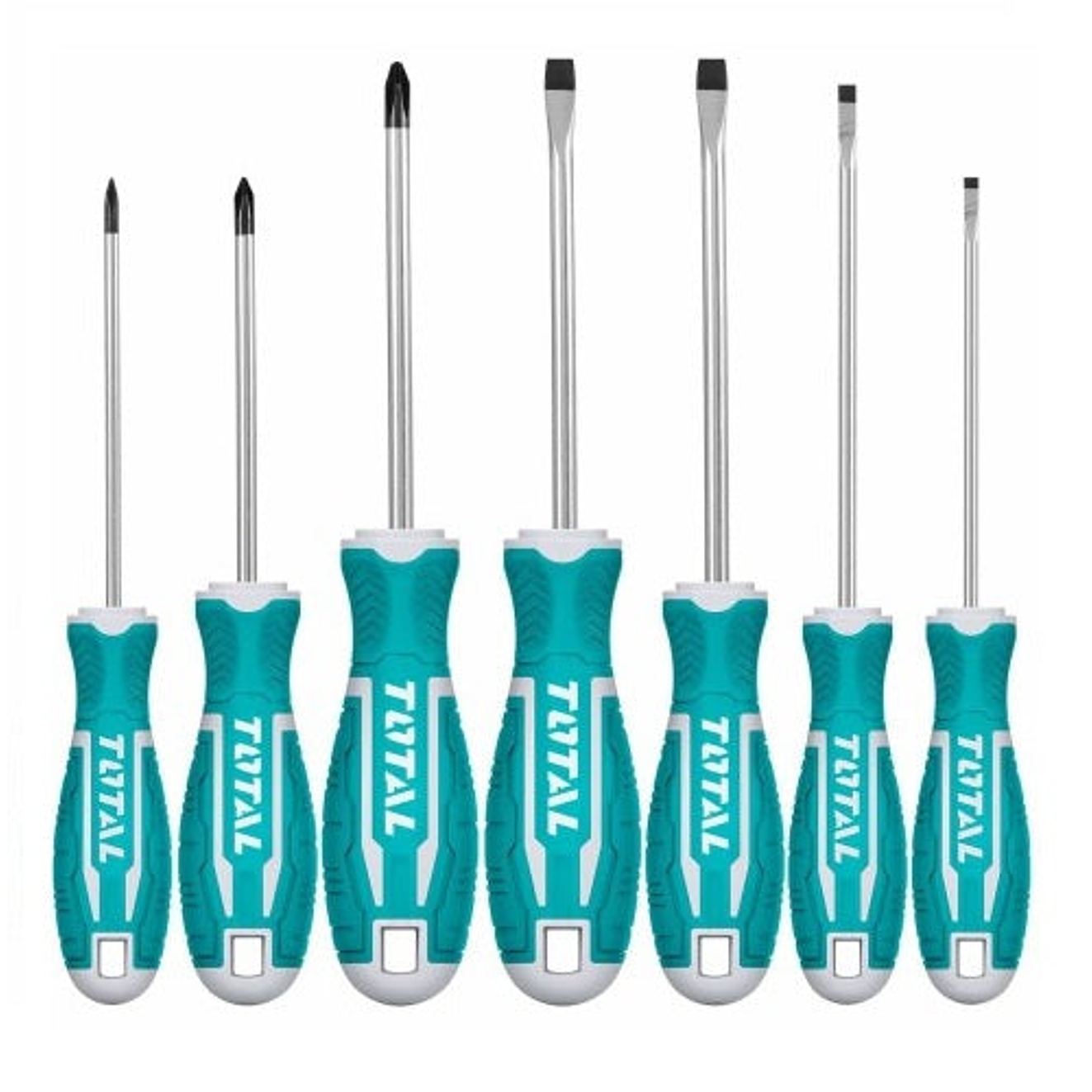 Destornillador Cromo Vanadium Juego X 7 Pzs Super Select Total Tht2506072