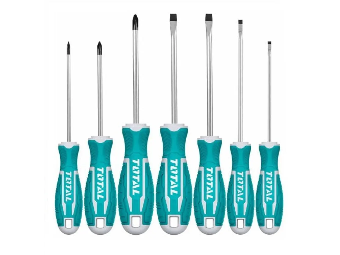 Destornillador Cromo Vanadium Juego X 7 Pzs Super Select Total Tht2506072 - Envío a todo Colombia | aztools.co