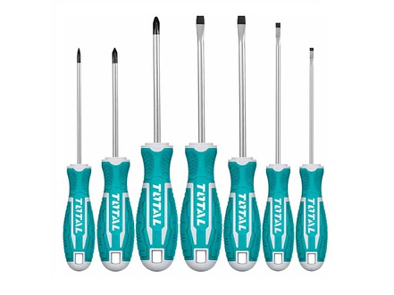 Destornillador Cromo Vanadium Juego X 7 Pzs Super Select Total Tht2506072 - Envío a todo Colombia | aztools.co