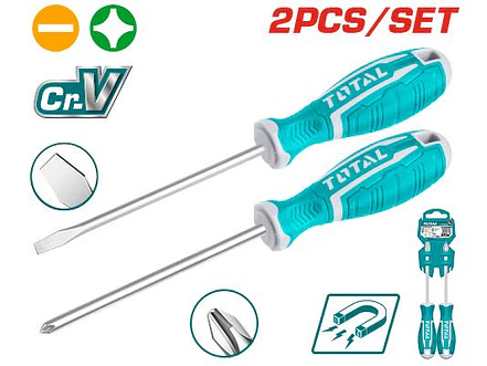 Destornillador Pala Y Estria Juego X 2 Pzs Super Select Total Tht250201 - Envío a todo Colombia | aztools.co
