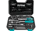 Juego de Rache con Copas Industrial TOTAL THT141451 1/4 Pulgada 45 Piezas - Miniatura 1 | aztools.co