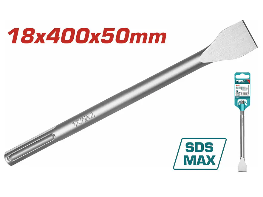 Cincel Plano Sds Max 18 X 400 X 50 Mm Super Total Tac15221822 - Envío a todo Colombia | aztools.co