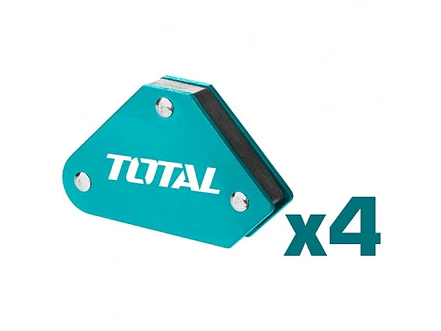 Sujetador Magnetico 10 Lbs X 4 Pzs 3 Posiciones Para Soldar Total Tamwh4001 - Envío a todo Colombia | aztools.co