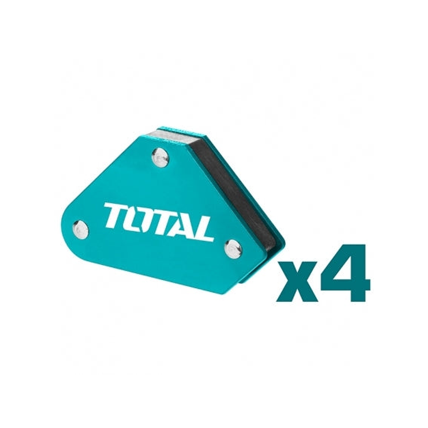 Sujetador Magnetico 10 Lbs X 4 Pzs 3 Posiciones Para Soldar Total Tamwh4001