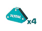 Mini Escuadras Magnéticas para Soldar 10 lbs TOTAL 3 Ángulos 4 Pzs - TAMWH4001 - Miniatura 1 | aztools.co