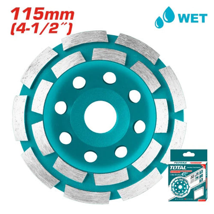 Disco Pulir Piedra Diamantado Segmentado Doble Filo 4 1/2