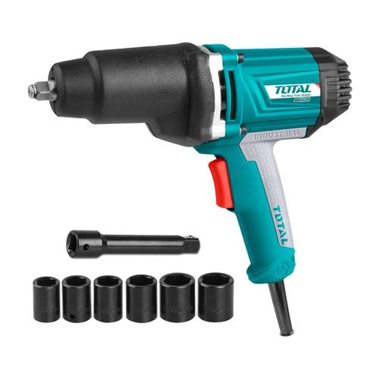 Pistola Impacto Electrica 1050W 120V Industrial Caja De Engranajes En Aluminio 550Nm Total Utiw10101