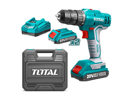 Taladro Inalambrico 3/8 Caja Plastica Incluye 2 Baterias Ion Litio 20V Total Super Select Utdli20012 - Envío a todo Colombia | aztools.co