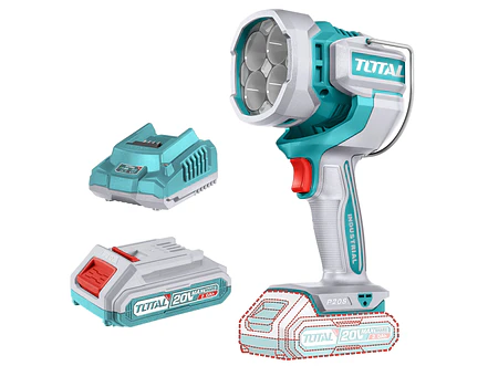 Lampara De Trabajo Inalambrica 2000 Lumenes 20V Incluye Bateria 2,0Ah Y Cargador Industrial Super Total Utwli20881 - Envío a todo Colombia | aztools.co