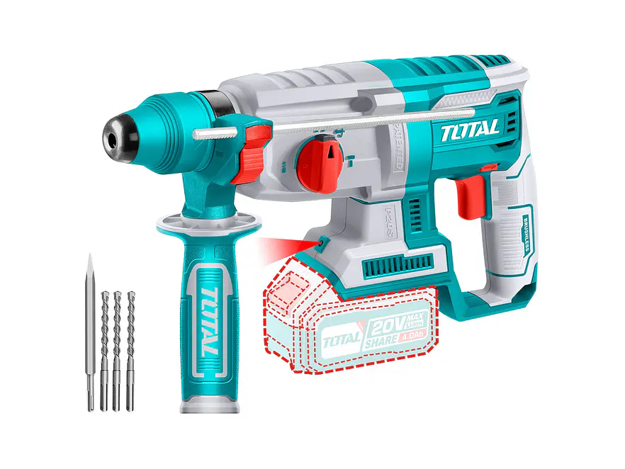 Rotomartillo Brushless SDS Plus 20V TOTAL TRHLI20228 Industrial 2.5 Joules (Solo Herramienta) - Foto 1 | aztools.co