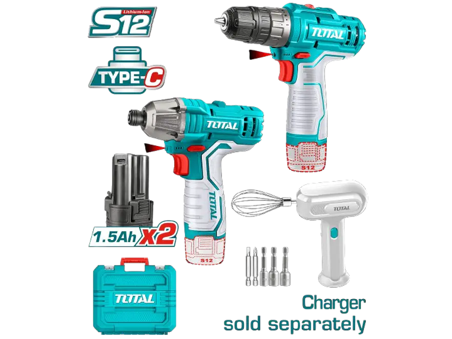 Combo Inalambrico Atornillador De Impacto + Taladro 3/8