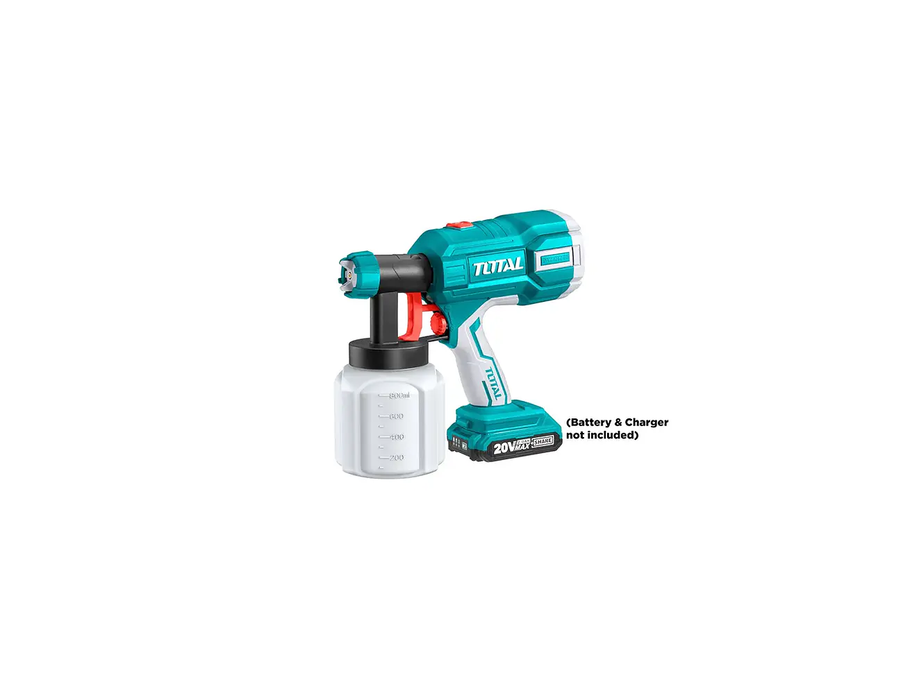 Pistola Pintar Inalambrica 800Ml 20V Bateria Y Cargador No Incluido Total Tsgli2001 - Envío a todo Colombia | aztools.co