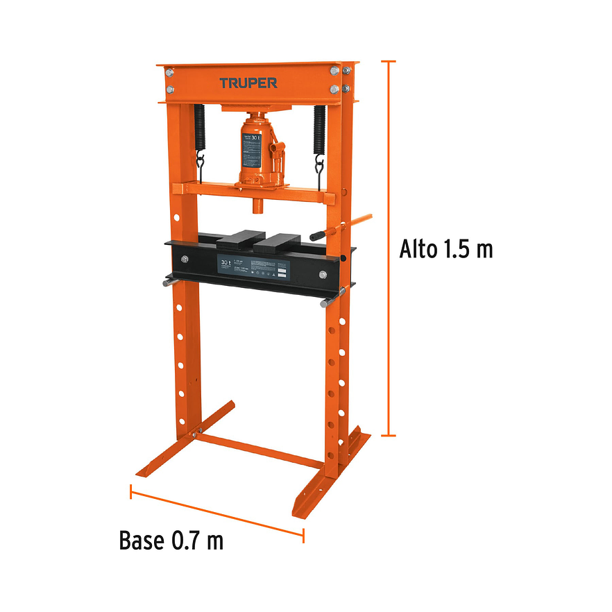 Prensa hidráulica 30 toneladas Truper 13739 con gato de botella  3