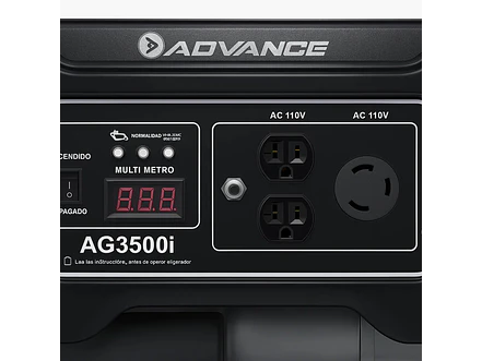 Planta Eléctrica Advance AG3500i 3,500W Inverter Portátil y Silenciosa - Foto 3 | aztools.co
