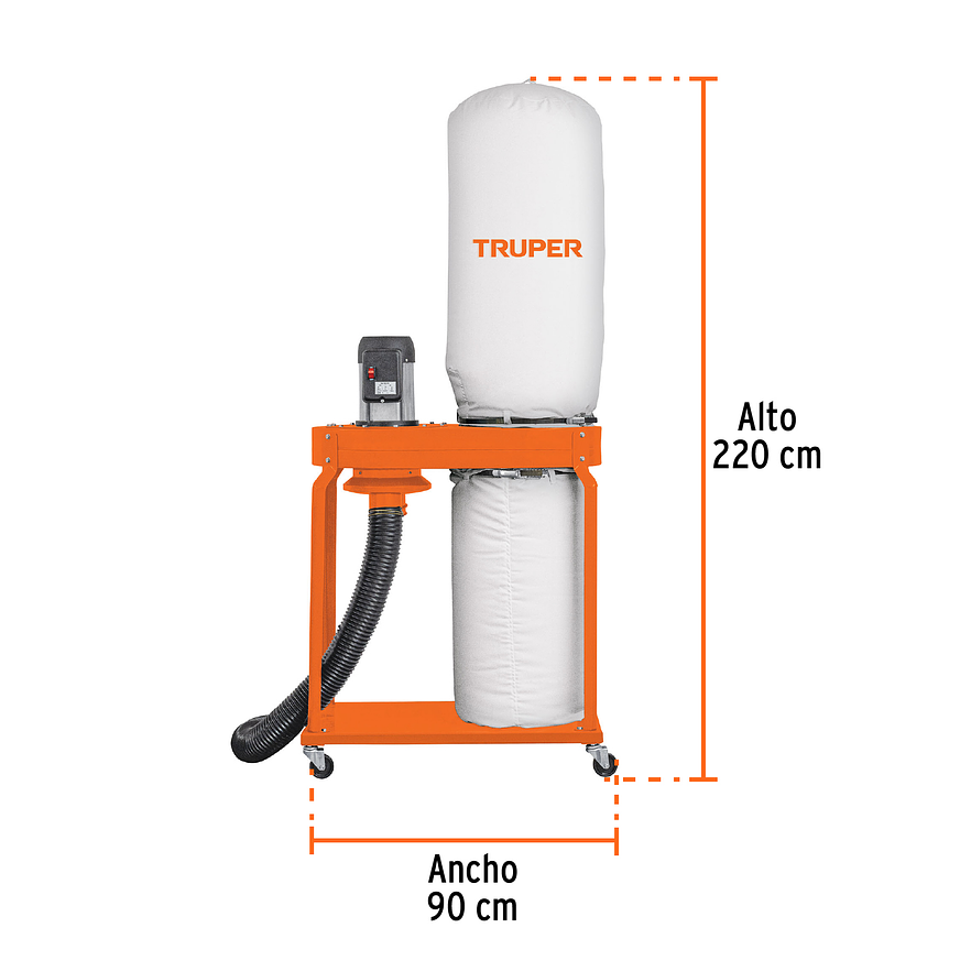 Colector de Polvo Truper 103165 con Motor de 2 HP (1500 W) 3