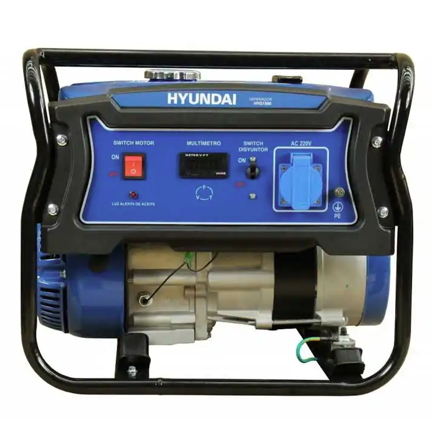 Planta Eléctrica Hyundai HYDG1500 1400W a Gasolina, Monofásica 1