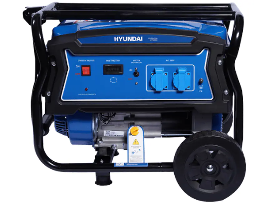 Planta Eléctrica Hyundai HYDG3050E, 2500W, a Gasolina Monofásica - Foto 1 | aztools.co