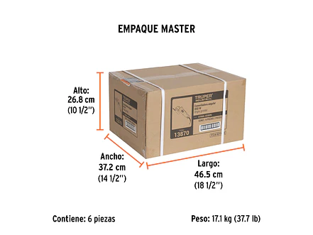 Pulidora Angular Industrial Truper 13870, 4-1/2