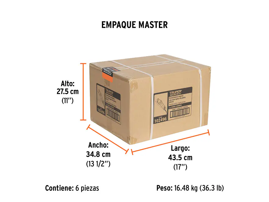 Pulidora Industrial Truper 102496, 4-1/2