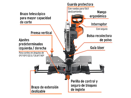 Sierra de Inglete Truper 103235, 12