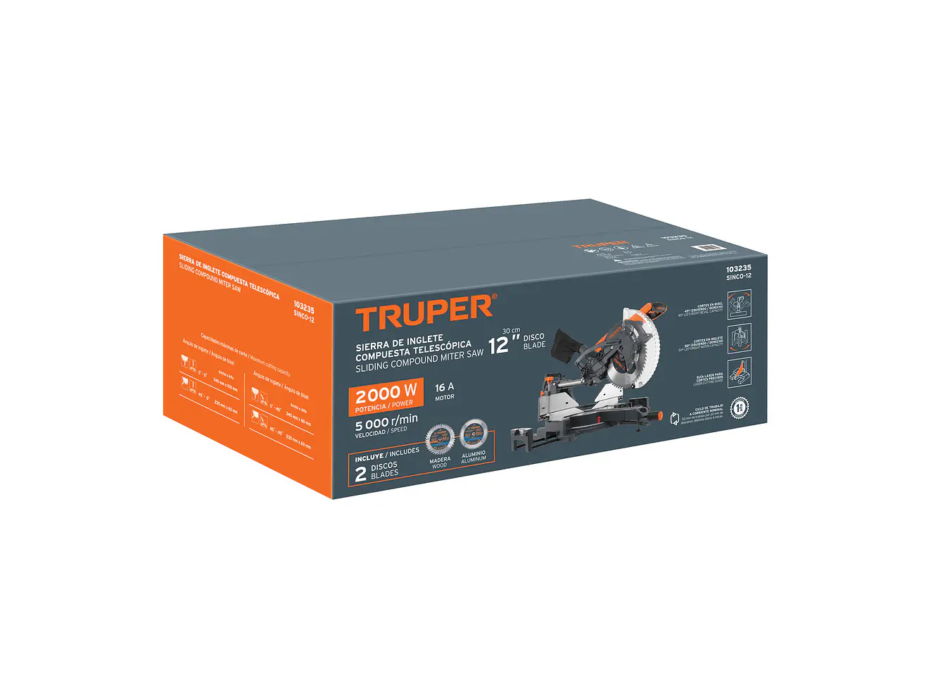 Sierra de Inglete Truper 103235, 12