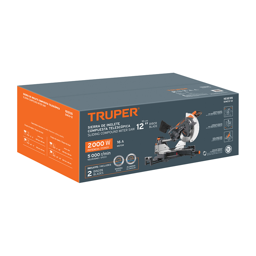 Sierra de Inglete Truper 103235, 12