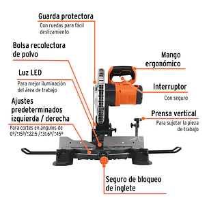 Sierra de Inglete Truper 103236, 10