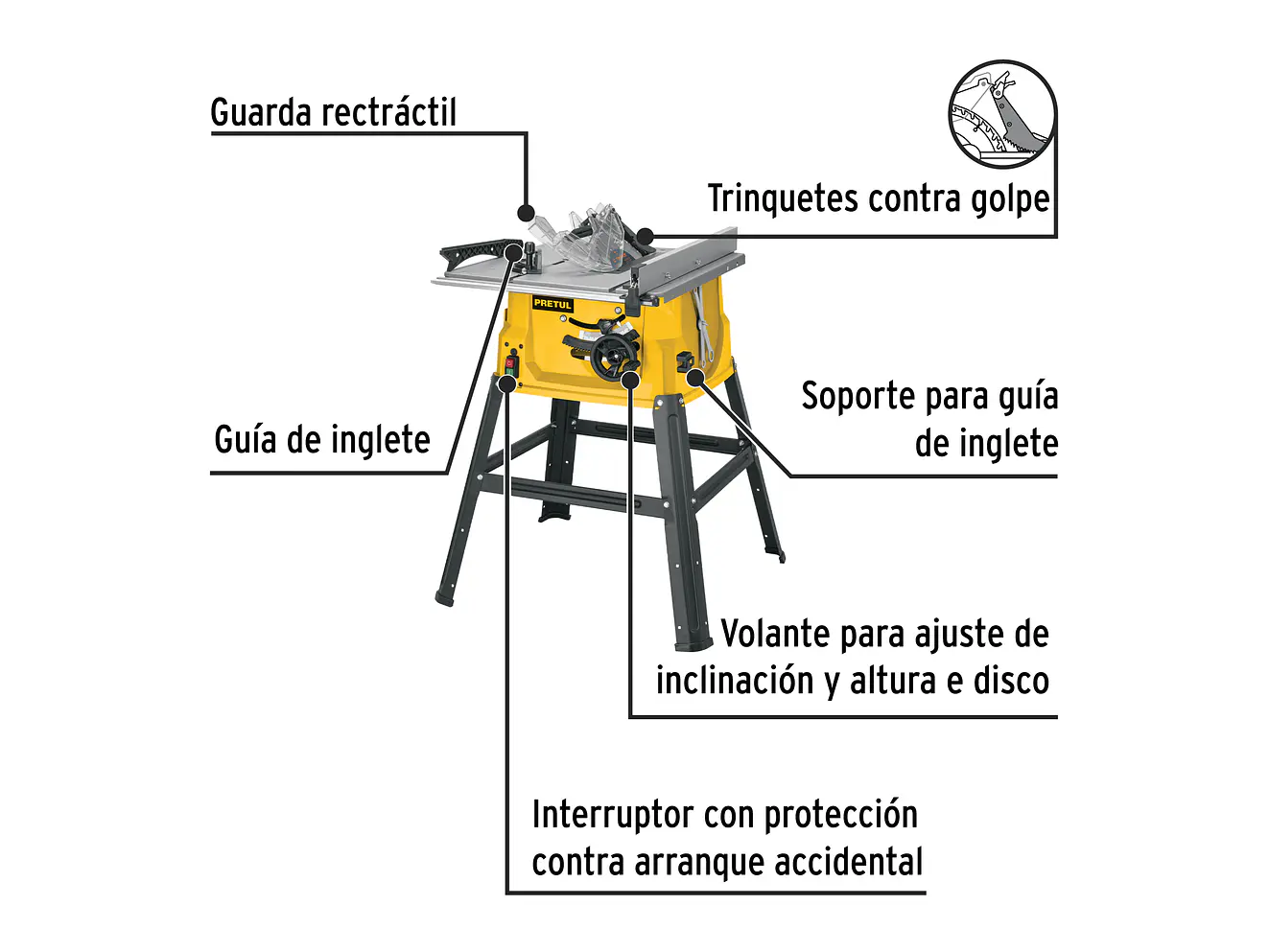 Sierra de Mesa Pretul 29952, 10