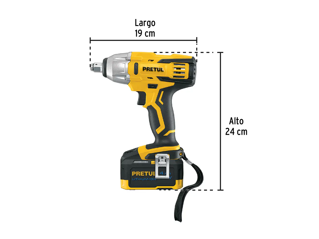 Llave de Impacto Pretul 28268, 1/2