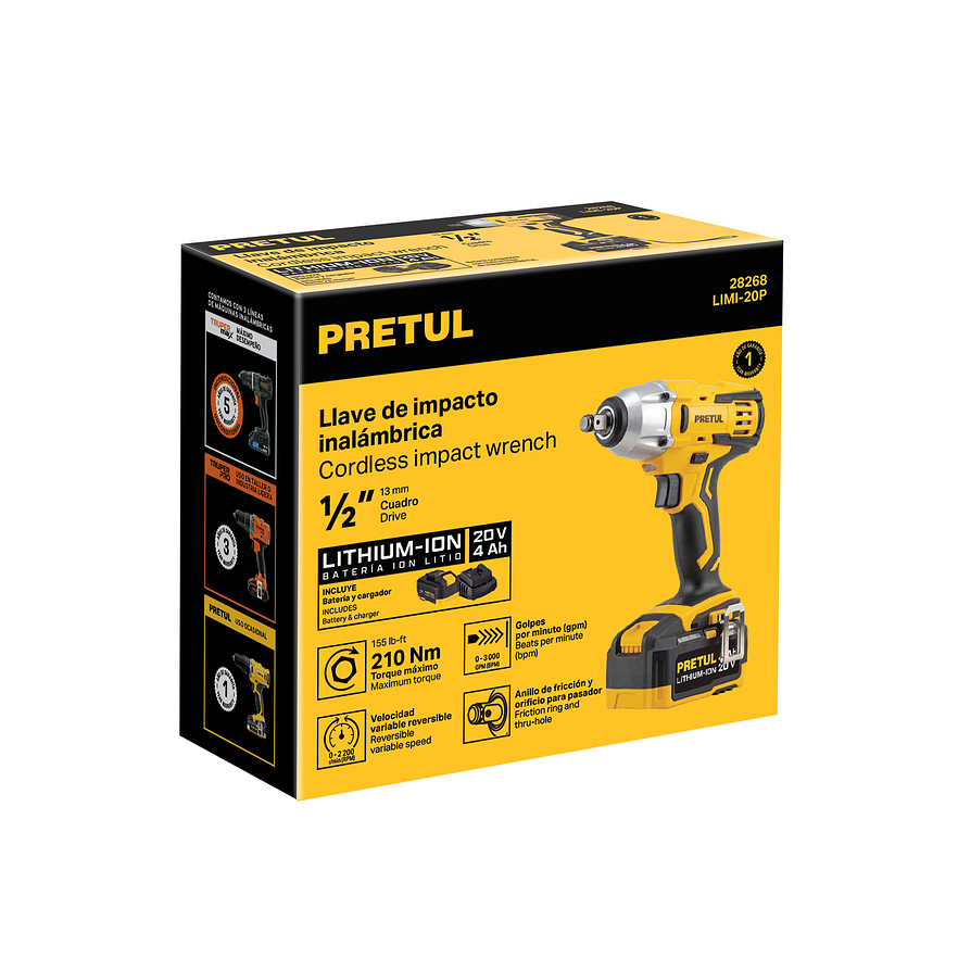 Llave de Impacto Pretul 28268, 1/2
