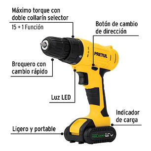 Kit Taladro Pretul 27120, 3/8