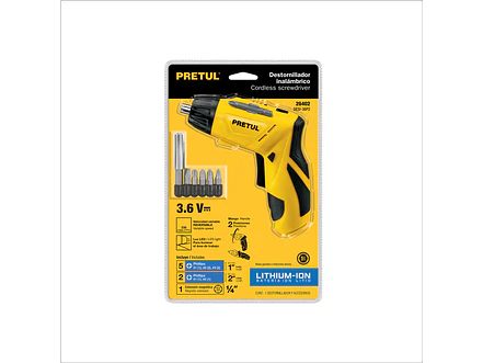 Destornillador de Dos Posiciones Pretul 26402, 3.6V - Foto 4 | aztools.co