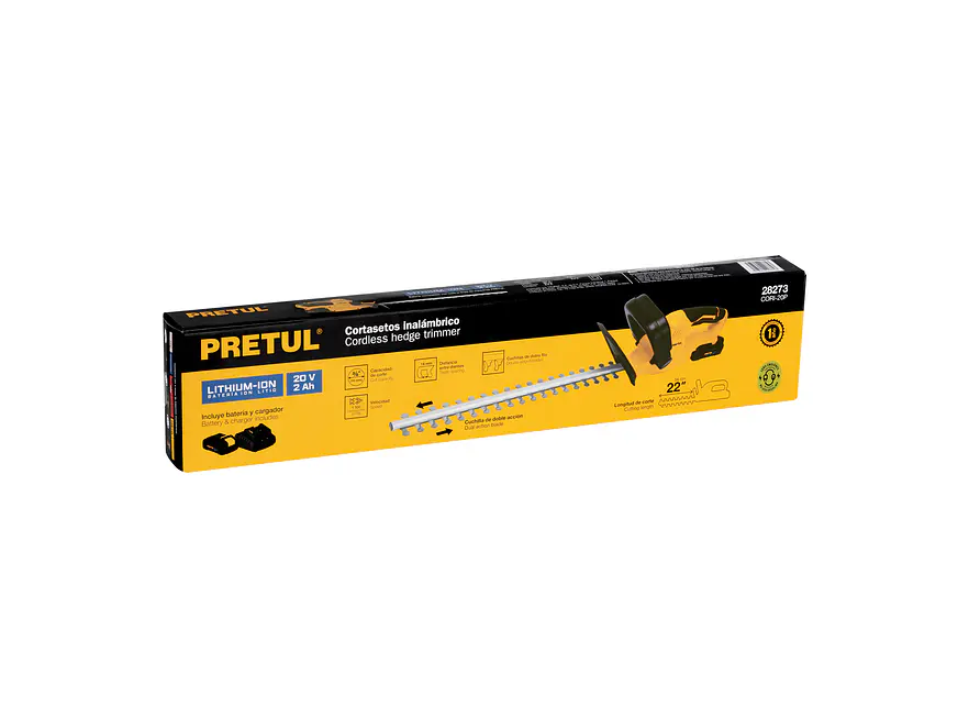 Cortasetos Inalámbrico Pretul 28273, 20V, con 1 Batería 2Ah - Foto 4 | aztools.co