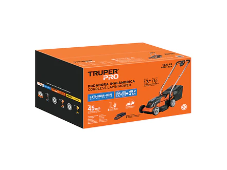 Podadora Inalámbrica Truper 103245, 40V, 2 Baterías 4Ah - Foto 4 | aztools.co