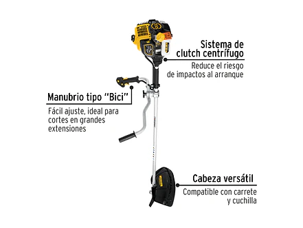 Guadaña Pretul 26104 1.8HP 52cc | Manubrio Bici - Foto 2 | aztools.co
