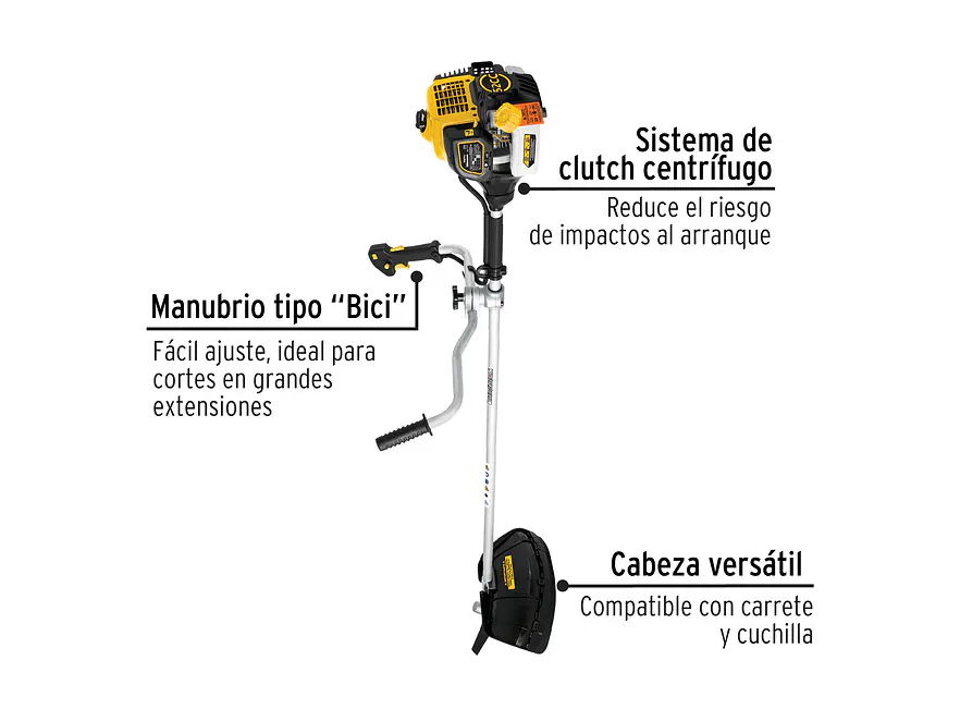 Guadaña Pretul 26104 1.8HP 52cc | Manubrio Bici - Foto 2 | aztools.co