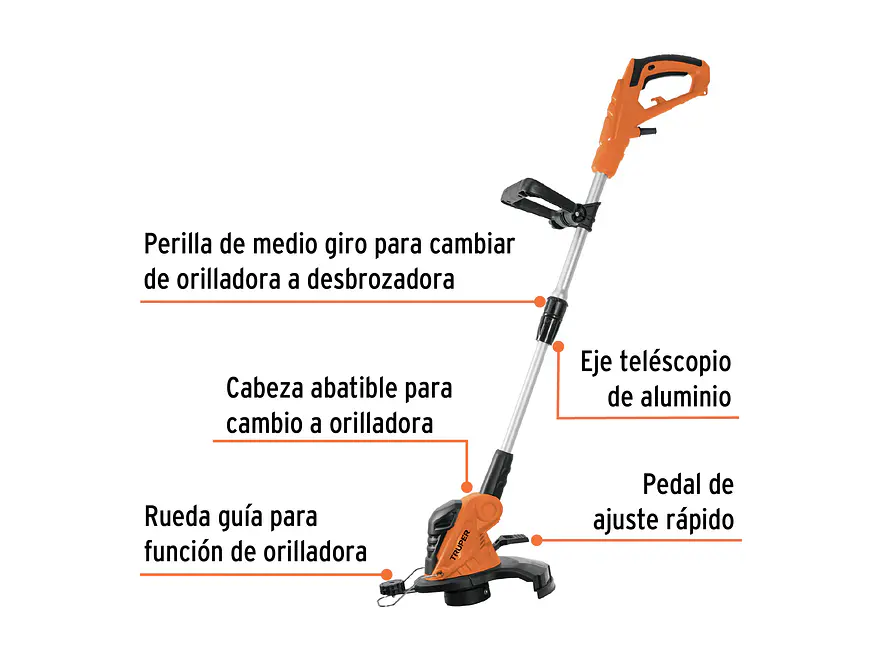 Guadaña Eléctrica Truper 101263, 550 W  13