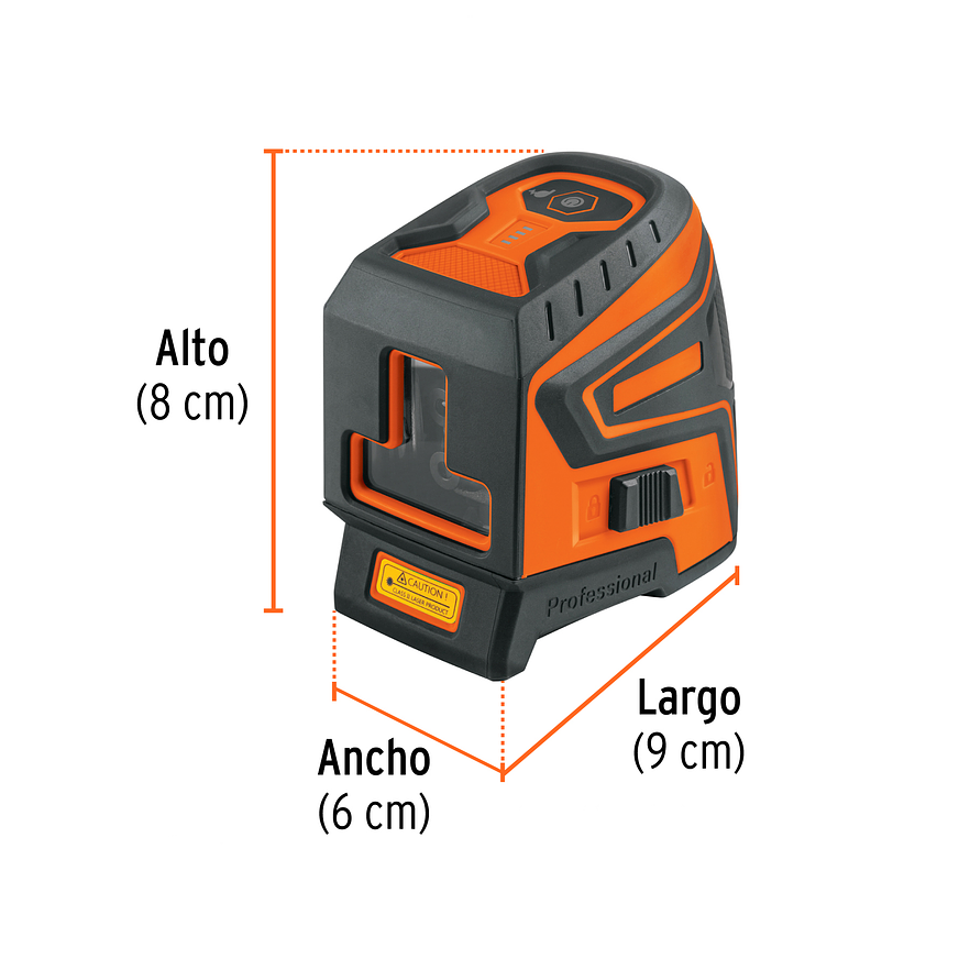 Nivel Láser Verde Recargable Truper 17078, Autonivelación y Resistencia. Alcance 20 m, Accesorios Incluidos  6