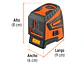 Nivel Láser Verde Recargable Truper 17078, Autonivelación y Resistencia. Alcance 20 m, Accesorios Incluidos  - Miniatura 6 | aztools.co