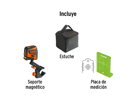 Nivel Láser Verde Recargable Truper 17078, Autonivelación y Resistencia. Alcance 20 m, Accesorios Incluidos  - Foto 8 | aztools.co