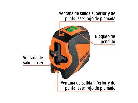 Nivel Láser Verde Truper 100810, con Plomada, Alcance 30 m - Foto 2 | aztools.co