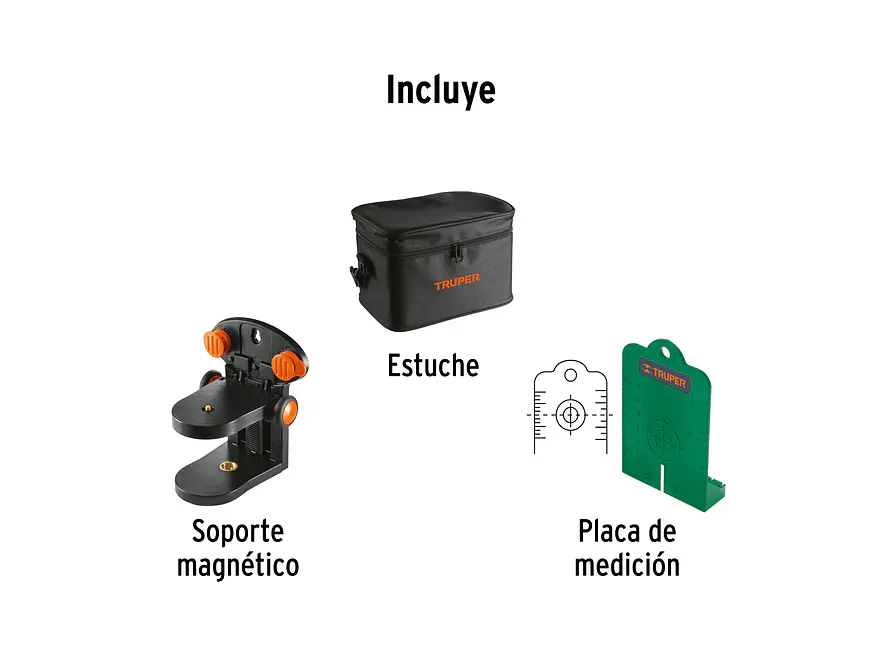 Nivel Láser Verde Truper 100810, con Plomada, Alcance 30 m - Foto 5 | aztools.co