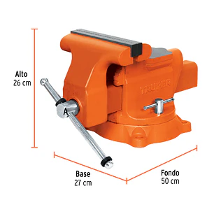 Prensa de banco industrial 8' Truper 18595, acero 